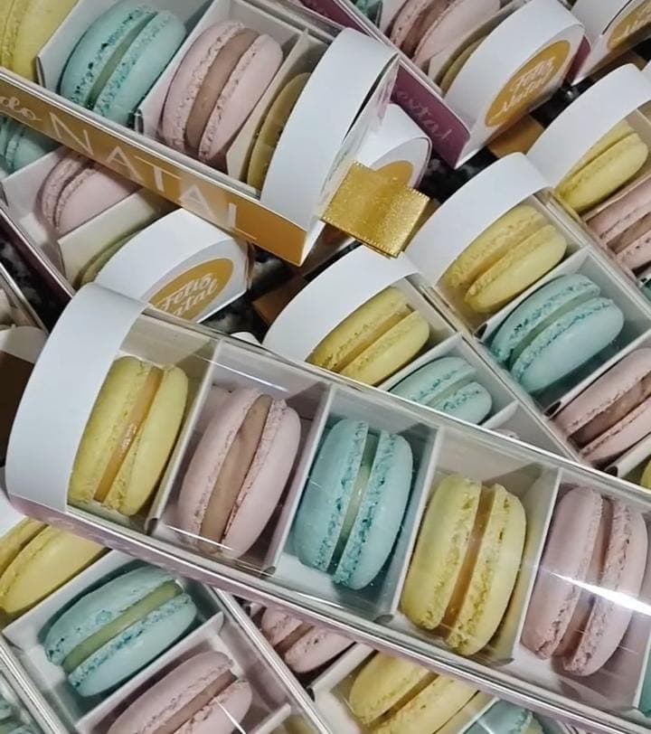 Caixa de macarons do catálogo